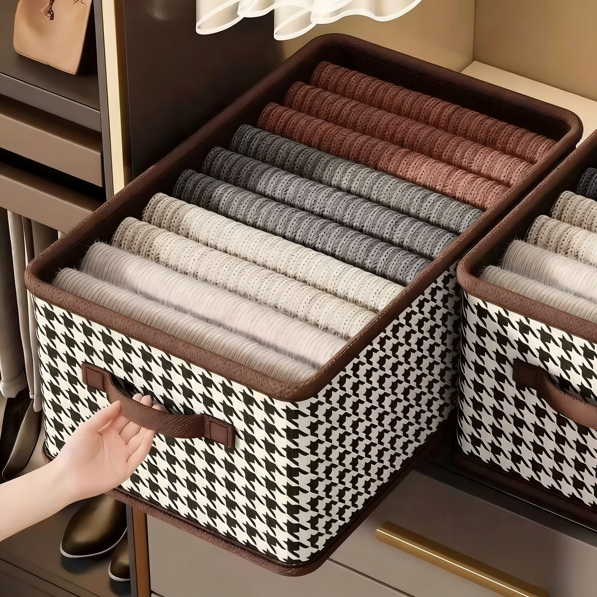 丨 Houndstooth Storage Box
