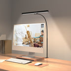 LED Clip On Desk Lamp|Eye-Caring Dimmable for Home Office Study