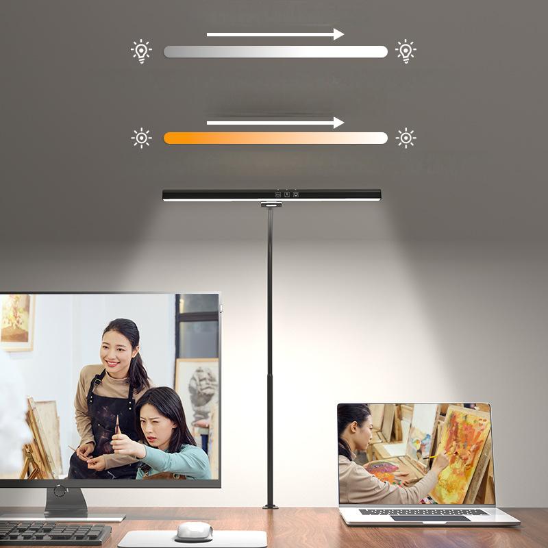 LED Clip On Desk Lamp|Eye-Caring Dimmable for Home Office Study