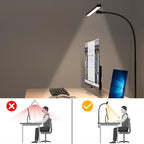 LED Clip On Desk Lamp|Eye-Caring Dimmable for Home Office Study