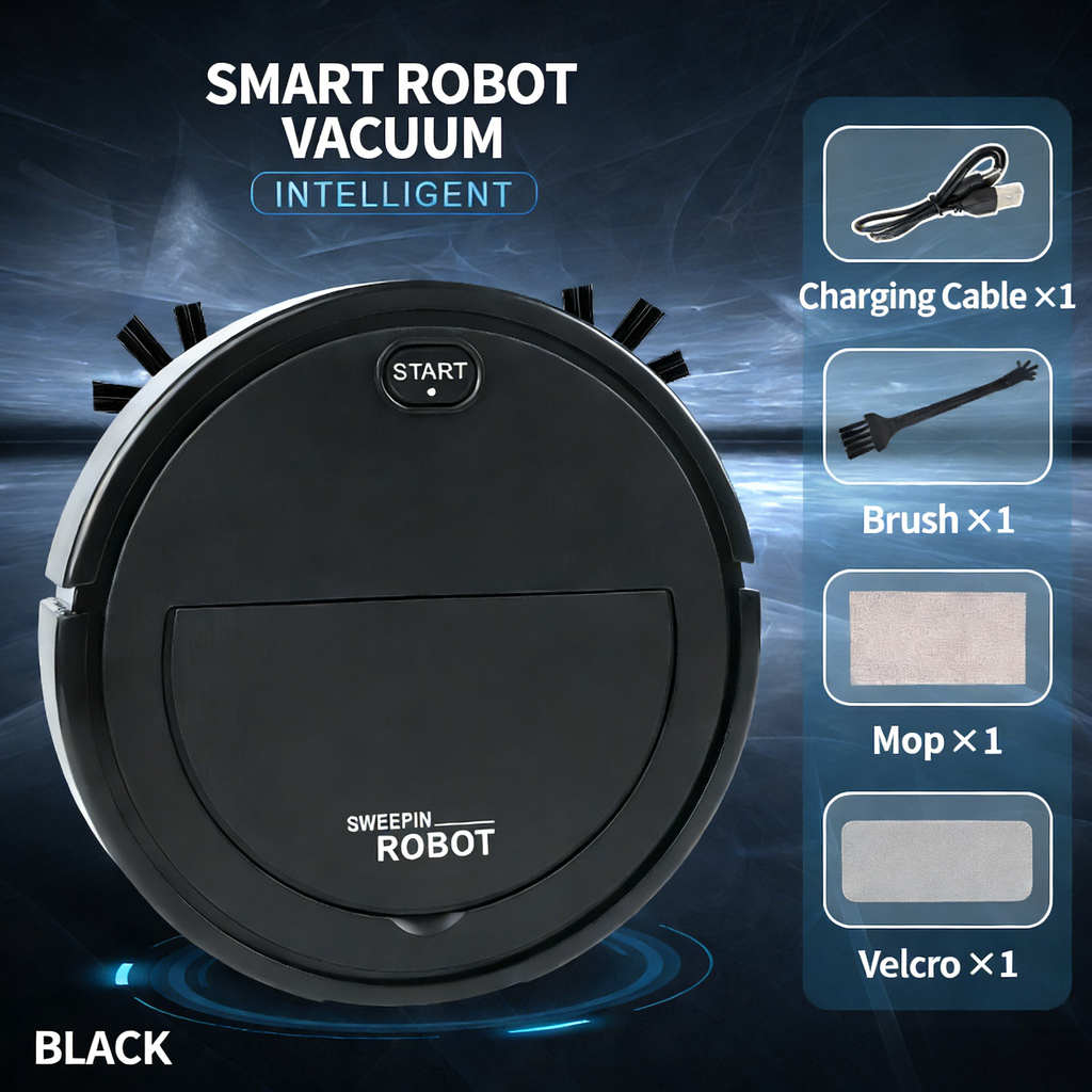 Home Robot Vacuum Cleaner|3-in-1 Automatic Quiet Sweep Mop