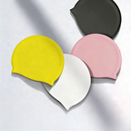 High Elastic Solid Silicone Swim Cap | New Kids Adult Universal Waterproof No Pinch Swimming Cap