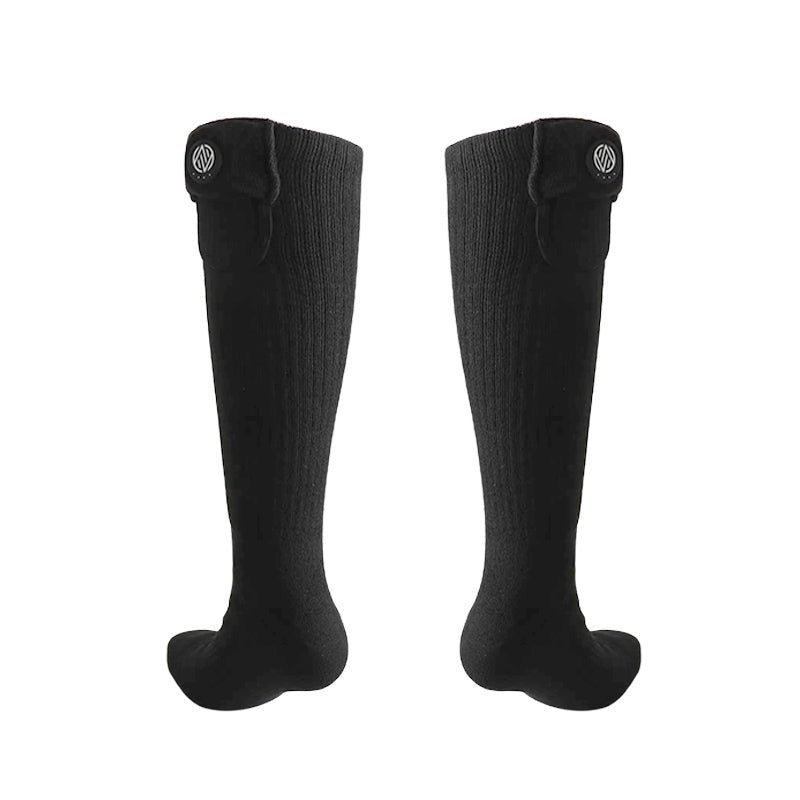丨 Rechargeable Electric Heating Ski Socks (washable, thermal fabric, foot warmer function, for winter skiing & cold weather outdoor use)