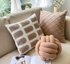 Nordic Style ins Living Room Sofa Cover | Simple Geometric Jacquard Soft and Comfortable Pillowcase