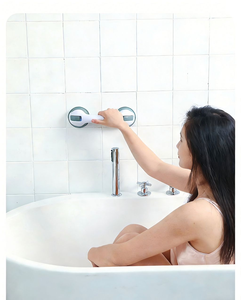 Drill-Free Suction Safety Grab Bar
