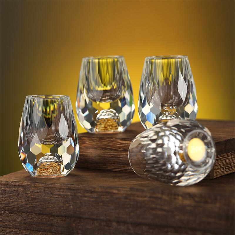 Golden Mountain Crystal Glasses 2Pack
