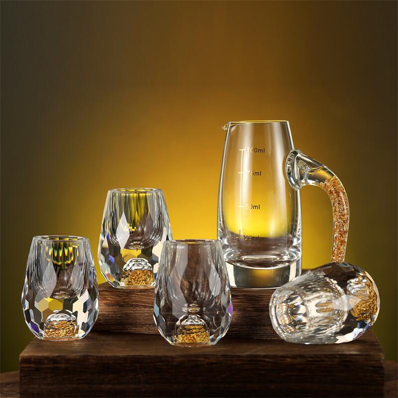 Golden Mountain Crystal Glasses 2Pack