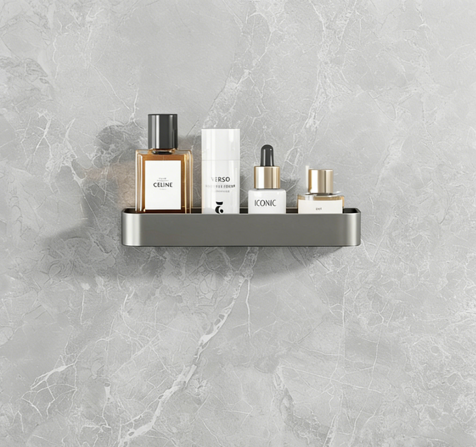 Bathroom Storage Rack+Minimalist Thickened Drill-Free Wall-Mounted