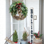 Christmas Wreath Door Hanger