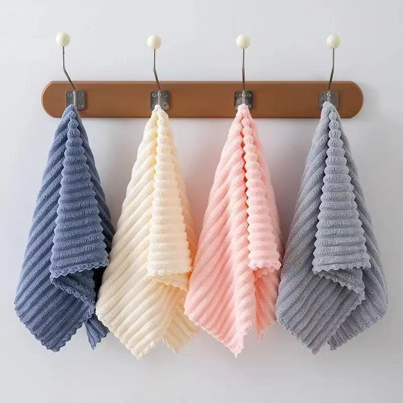 Candy Striped Soft Towel Set of 2