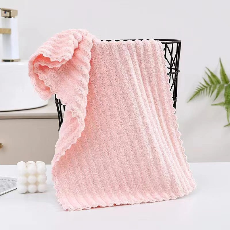 Candy Striped Soft Towel Set of 2