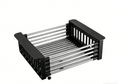 Retractable Drainage Rack+Wash&Store/Plate Organizer/Adjustable Size