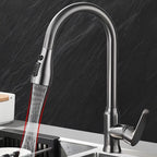 Pull-out splash-proof kitchen faucet