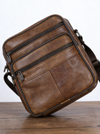 Men's Faux Leather Shoulder Bag