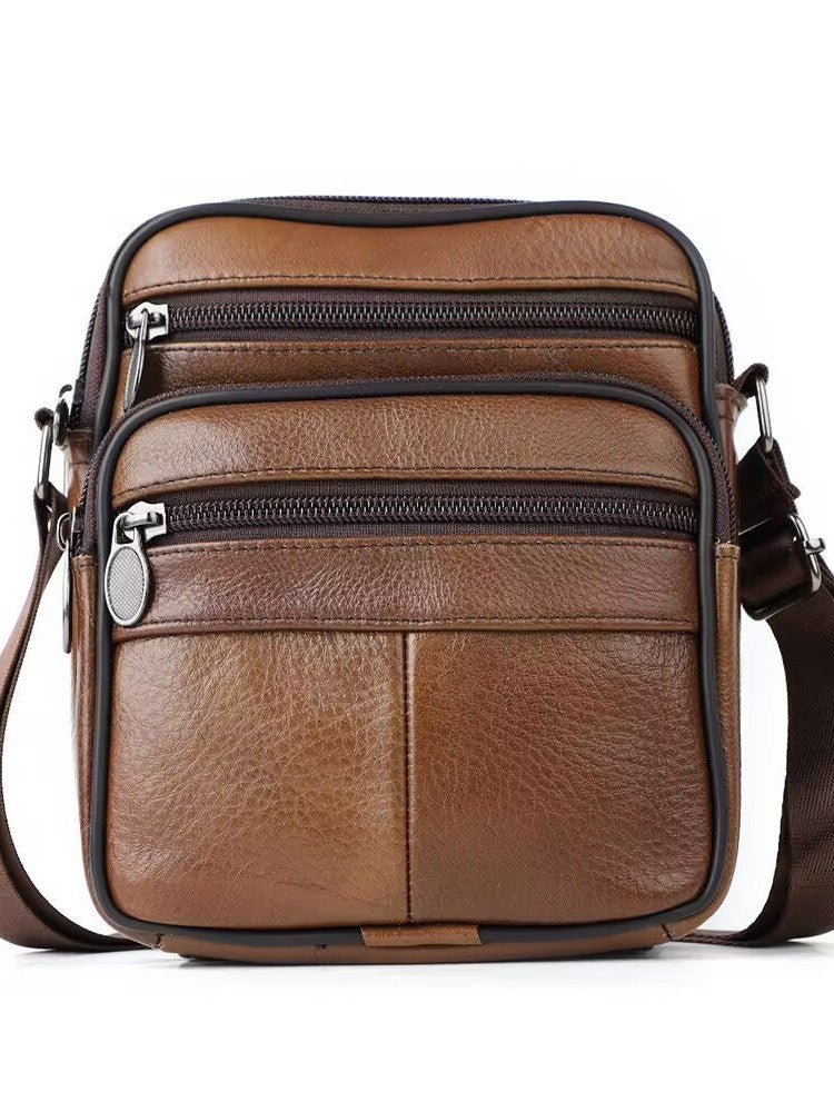 Men's Faux Leather Shoulder Bag