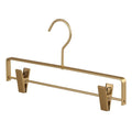 Minimalist Gold Aluminum Alloy Clothes Hangers (10 Pieces)
