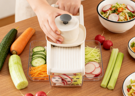 Multi-purpose vegetable grater/shredder for home use