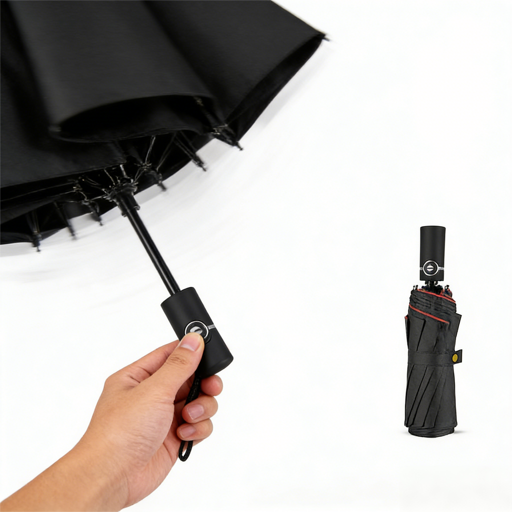 Fully Automatic Double-Layer Business Folding Umbrella