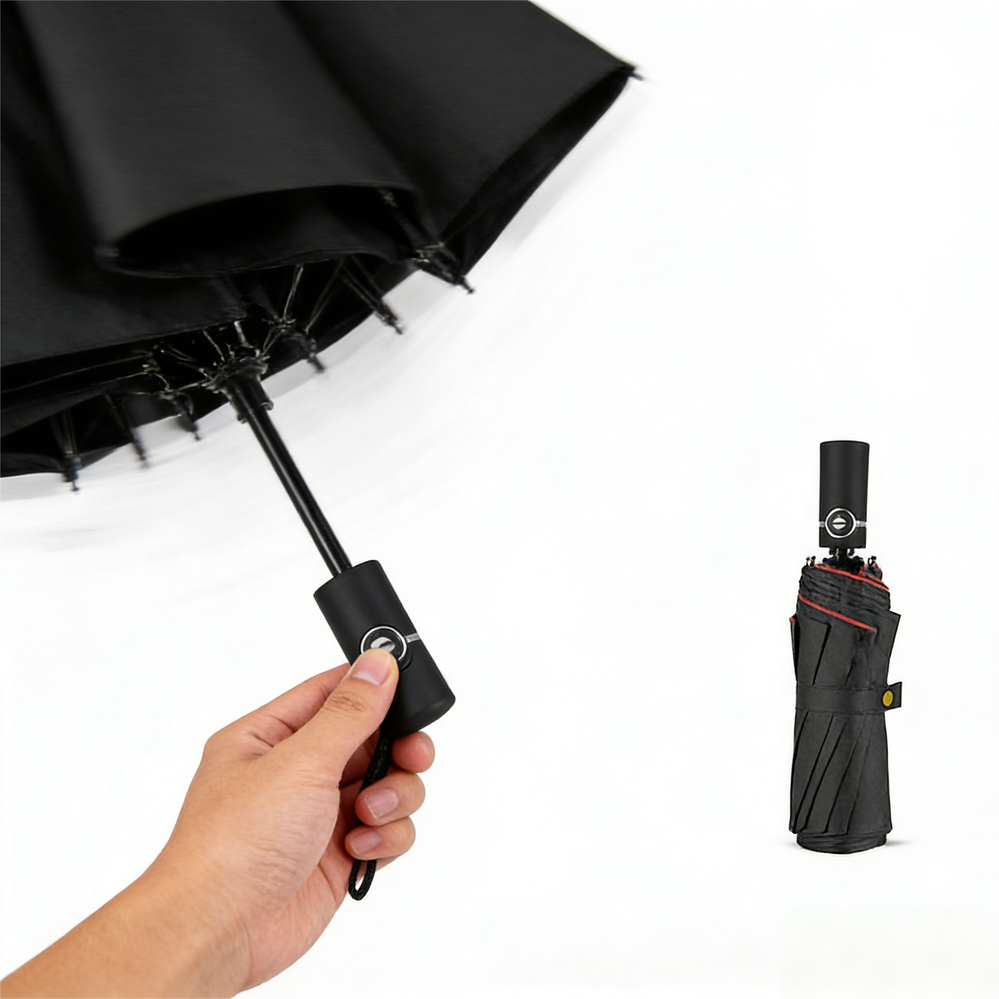 Fully Automatic Double-Layer Business Folding Umbrella