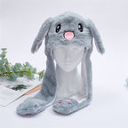 丨 Women's Cute Fluffy Plush Hat Movable Ears