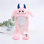 丨 Women's Cute Fluffy Plush Hat Movable Ears