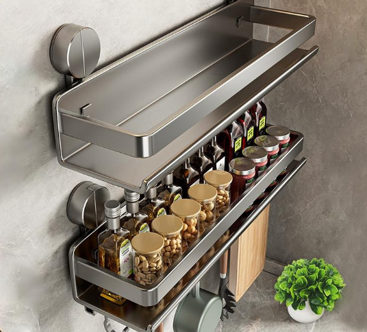 Suction Cup Wall-Mounted Kitchen Hook Holder