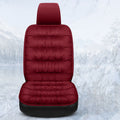 丨 Winter Down Velvet Car Cushion Half-pack Small Waist Main Seat Cover