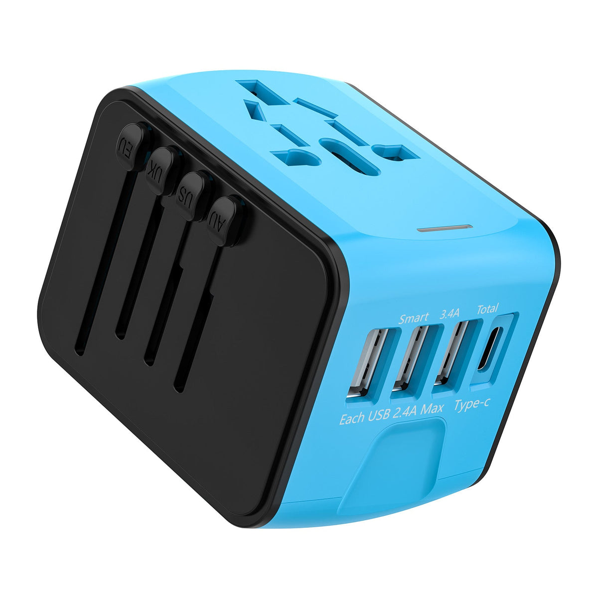 丨 Multi-function Travel Charger Stand USB & Type-C Ports ABS