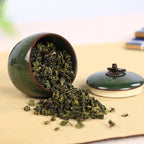 Travel Tea Clay Tea Jar with Cracked Sandwich Design