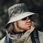 丨 Men's Large Head Circumference Sunscreen Waterproof Fisherman Hat