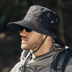 丨 Men's Large Head Circumference Sunscreen Waterproof Fisherman Hat