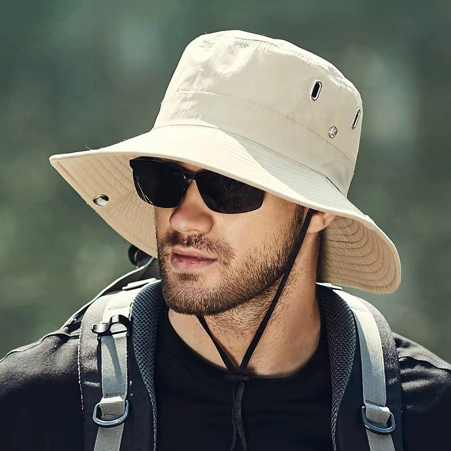 丨 Men's Large Head Circumference Sunscreen Waterproof Fisherman Hat