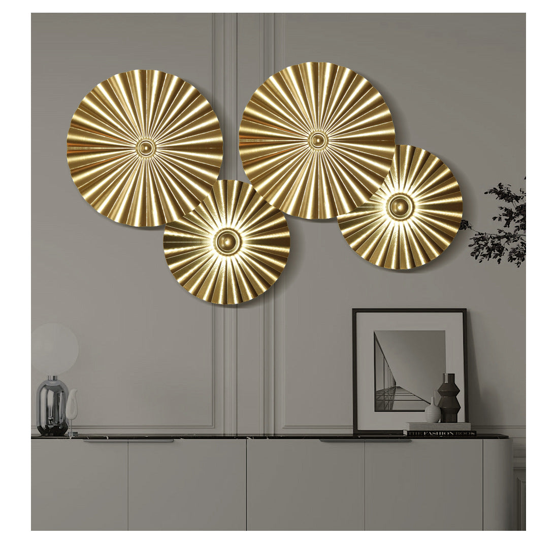 Luxurious Gold Iron Wall Plate