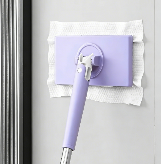 Multi-functional Household Mop with Clip-on Cloth