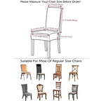 Waterproof elastic cover for dining chairs