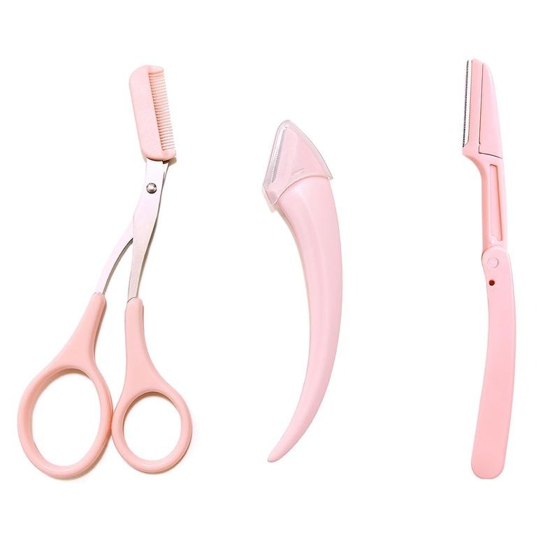 Pink Eyebrow Grooming Kit