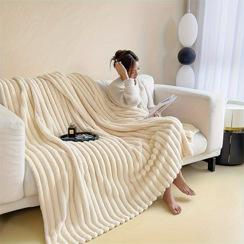 LuxeFleece – Elegant French Style Blanket for Comfort