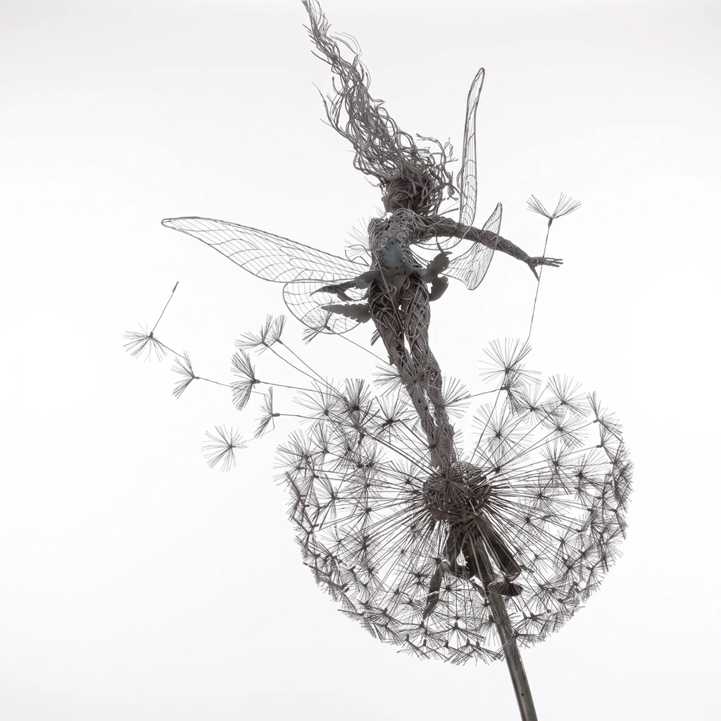 Dancing Fairy Statue Steel - FairyDancer