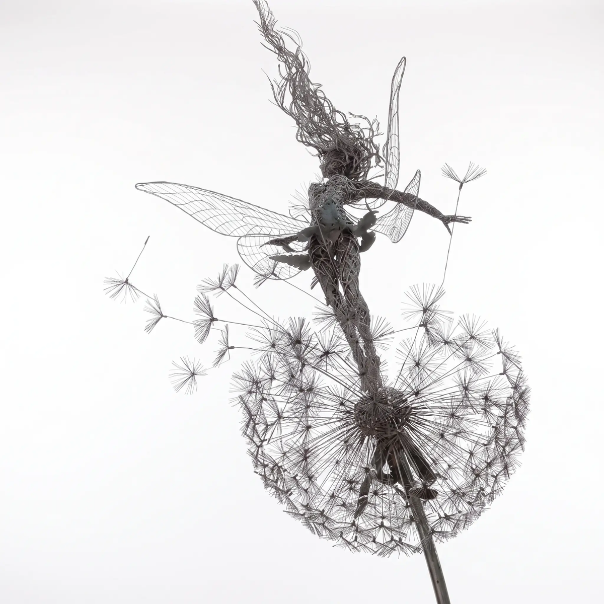 Dancing Fairy Statue Steel - FairyDancer