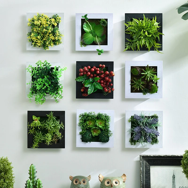 GreenFrame Wall Decoration – 3D Art Plant in Modern Hanging Frame