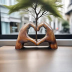 Lovenest Elegant Resin Sculpture - Symbol of Love and Devotion