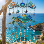 Ocean-Themed Crystal Wind Chime – Bring the Ocean Glow to Your Garden