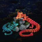 3D-Drachenei mit beweglichem Drachen – lebensmittelecht
