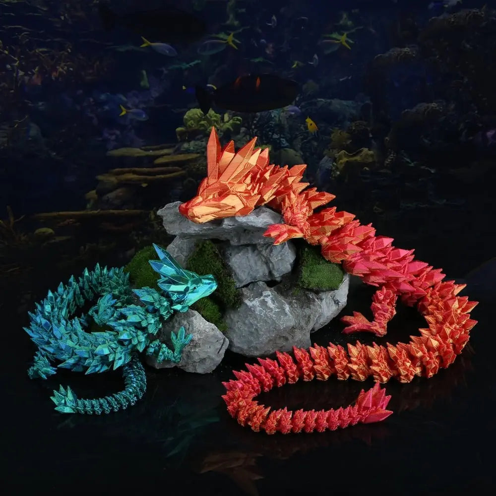 3D-Drachenei mit beweglichem Drachen – lebensmittelecht