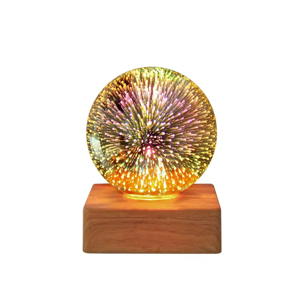 Elegant Crystal Ball Lamp with 3D Effect