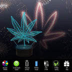 GlowBud - 3D Hemp Leaf Lamp