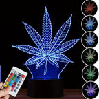 GlowBud - 3D Hemp Leaf Lamp