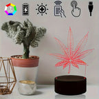 GlowBud - 3D Hemp Leaf Lamp