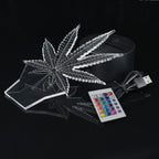 GlowBud - 3D Hemp Leaf Lamp