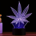 GlowBud - 3D Hemp Leaf Lamp